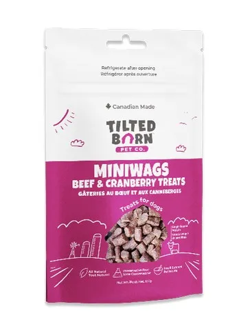 1cs 10/3.53oz Tilted Barn Miniwags Beef & Cranberry - Dog/Cat Supplements